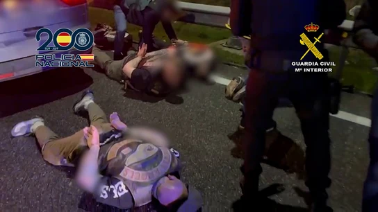 Imagen de la detención del fugitivo de Los Ángeles del Infierno Imagen de la detención del fugitivo de Los Ángeles del Infierno
