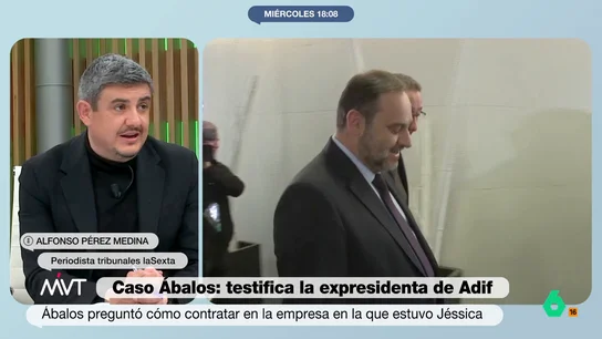 Alfonso Pérez Medina repasa la declaración en el Tribunal Supremo de la expresidenta de ADIF sobre el caso Koldo El periodista indica que Pardo de Vera que Ábalos se interesó por cómo se llevaba a cabo la contratación de personal administrativo en Ineco o sobre las adjudicaciones de ADIF a dos empresas: Levantina y el Grupo Murias.