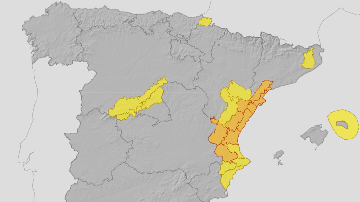 Avisos meteorológicos para el miércoles 5 de marzo de 2025