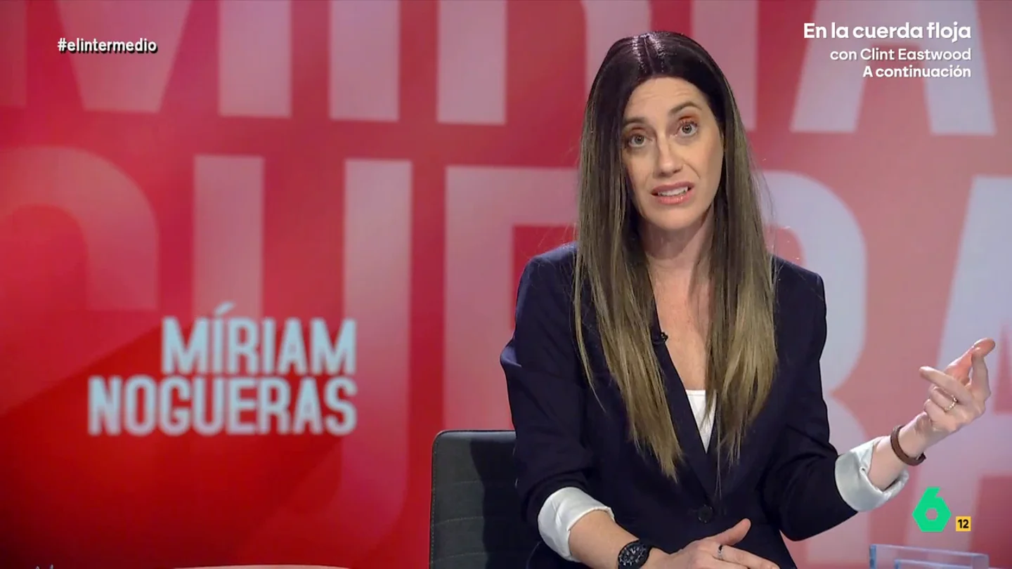 El 'plan' de 'Míriam Nogueras' cuando la Generalitat asuma las competencias de migración Cristina Gallego imita a 'Míriam Nogueras', que en este vídeo 'desvela' cuáles serán los criterios para aceptar o rechazar inmigrantes, desde que hablen catalán hasta que bailen sardanas o coman calçots "sin mancharse".