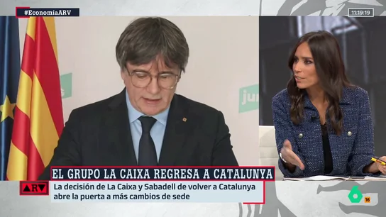 Pilar Velasco, tras la vuelta de la Caixa a Cataluña: "Mientras Junts habla de la ficción de los dos estados y del control de fronteras" Pilar Velasco, tras la vuelta de la Caixa a Cataluña: "Mientras Junts habla de la ficción de los dos estados y del control de fronteras"