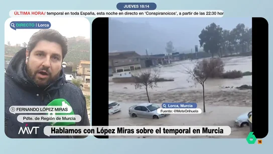 López Miras pide prudencia, responsabilidad y evitar los desplazamientos innecesarios López Miras pide prudencia, responsabilidad y evitar los desplazamientos innecesarios