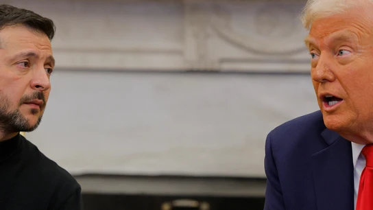 Donald Trump y Volodímir Zelenski durante su discusión en la Casa Blanca Donald Trump y Volodímir Zelenski durante su discusión en la Casa Blanca