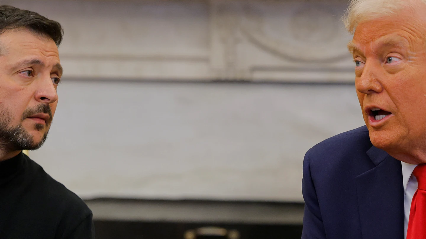 Donald Trump y Volodímir Zelenski durante su discusión en la Casa Blanca Donald Trump y Volodímir Zelenski durante su discusión en la Casa Blanca