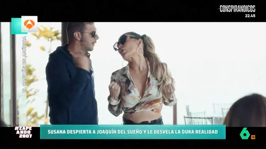 La reacción de Joaquín al descubrir que no había conocido a Jennifer López, sino a su doble "Hubiera preferido no saber la verdad", afirma Joaquín en este vídeo, que analiza Zapeando, en el que el futbolista no duda en bailar 'El anillo' con la doble oficial de Jennifer López, Connie Peña.
