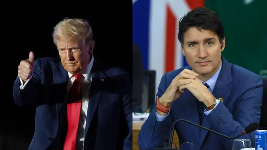 Imagen de archivo del presidente de EEUU, Donald Trump, y el primer ministro canadiense, Justin Trudeau Imagen de archivo del presidente de EEUU, Donald Trump, y el primer ministro canadiense, Justin Trudeau