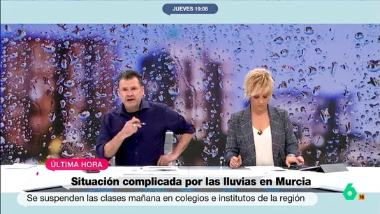 Iñaki López, ante las críticas del Ayuntamiento de Lorca a la AEMET Iñaki López, ante las críticas del Ayuntamiento de Lorca a la AEMET