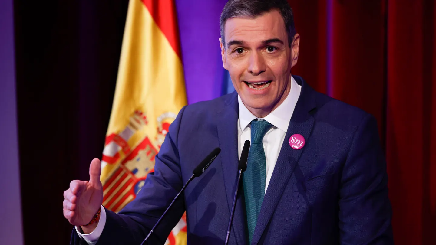 El presidente del Gobierno, Pedro Sánchez, en el acto institucional por el 8M. El presidente del Gobierno, Pedro Sánchez, en el acto institucional por el 8M.
