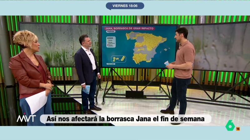 Iñaki López ironiza con la llegada de una nueva borrasca: "Lo vamos a pasar fetén con Jana"