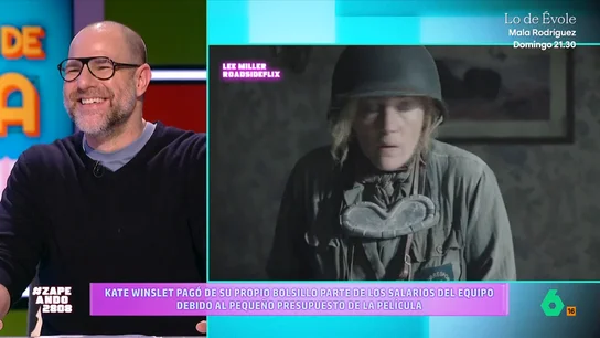 Alberto Rey da tres 'Albertitos' a la última película de Kate Winslet: "Ella me cae bien pero Leo cabía en la tabla" El film se basa en la historia de la fotógrafa de guerra Lee Miller. Para el periodista, es una película hecha para que la actriz "gane premios".