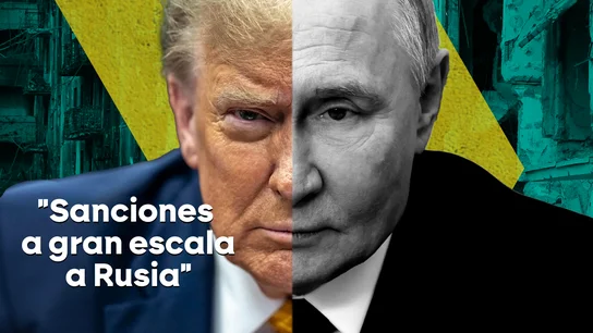 Trump amenaza a Rusia con sanciones "a gran escala" hasta que pacte un acuerdo de paz con Ucrania Trump amenaza a Rusia con sanciones "a gran escala" hasta que pacte un acuerdo de paz con Ucrania