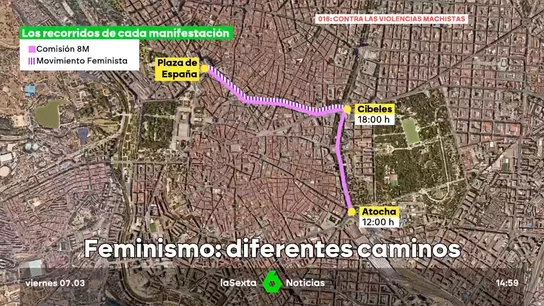 Manifestación del 8M: la ley trans y la prostitución vuelven a dividir el feminismo en dos marchas Manifestación del 8M: la ley trans y la prostitución vuelven a dividir el feminismo en dos marchas