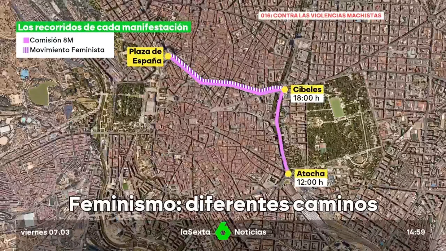 Manifestación del 8M: la ley trans y la prostitución vuelven a dividir el feminismo en dos marchas Manifestación del 8M: la ley trans y la prostitución vuelven a dividir el feminismo en dos marchas