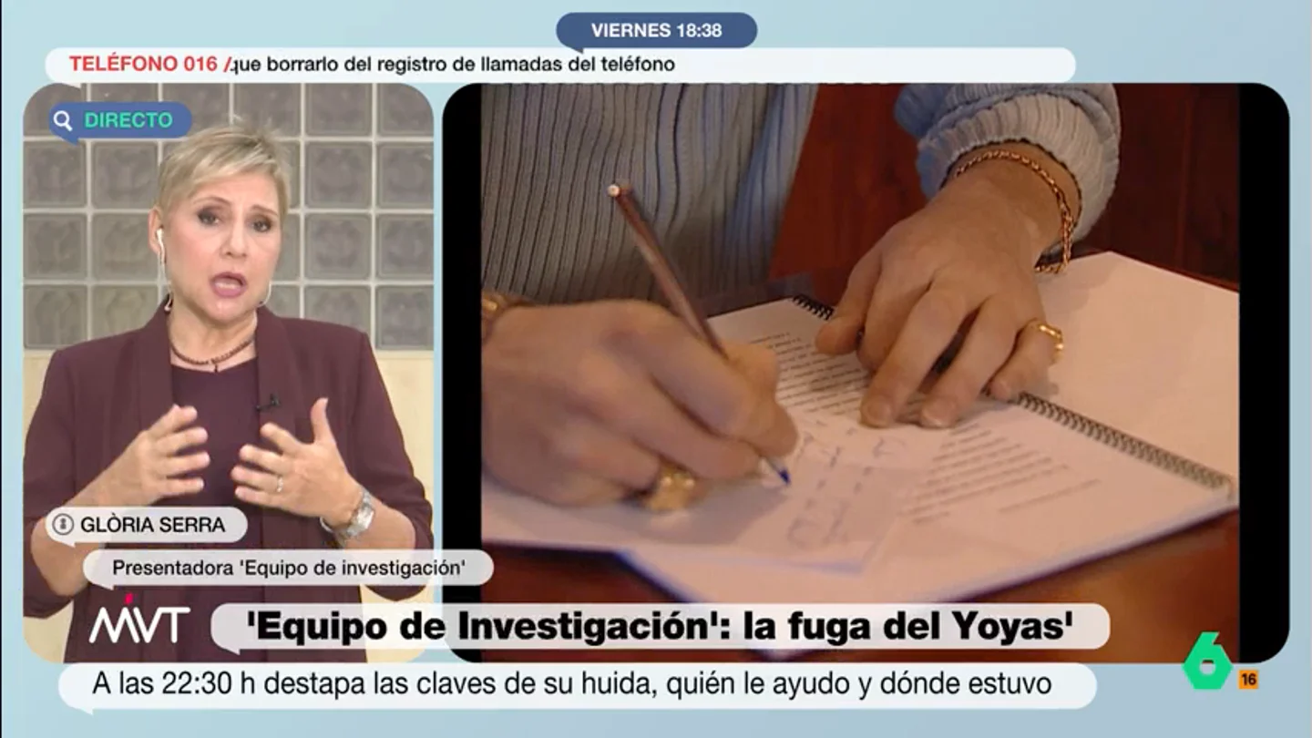 Glòria Serra, sobre el comportamiento violento de Carlos 'El Yoyas': "Dar voz al matón del pueblo solo hace que legitimarle" El programa ha tenido acceso a la declaración ante el juez de Fayna Bethencourt, expareja de Navarro. Además, también comparten un estremecedor mensaje que 'El Yoyas' envió a su hija en le que reconoce que agredió a su madre.