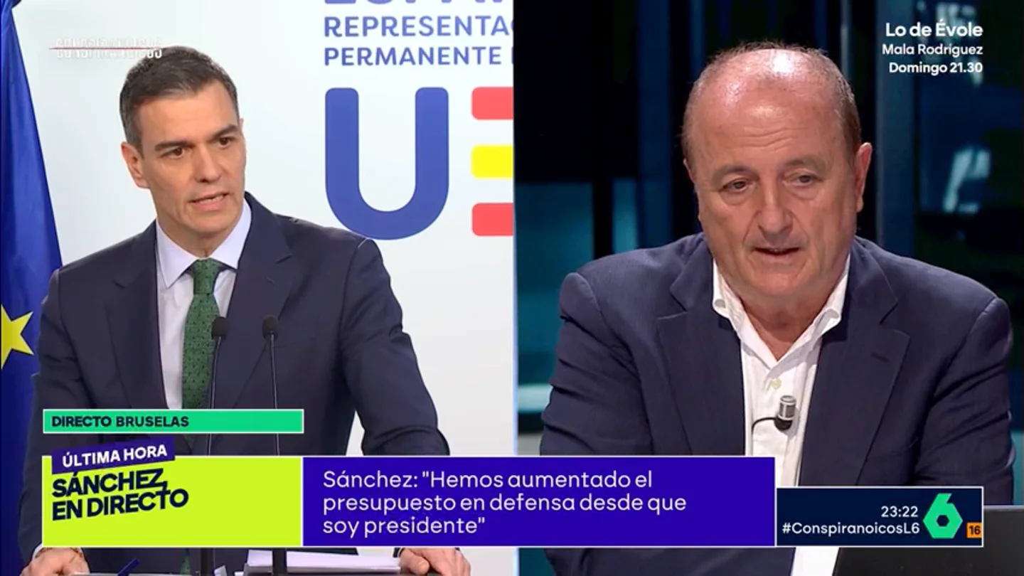 Miguel Sebastián: "Habría que gastarse 200 euros por persona más en Defensa para llegar a la media de Europa" El exministro indica que, según datos de la OTAN, en 2022 España gastó en defensa 222 euros por persona, muy por debajo del gasto medio de la OTAN europea o Canadá.