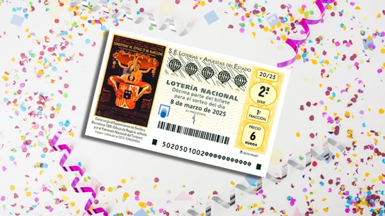Comprueba el resultado de la Lotería Nacional del sábado 8 de marzo de 2025. Imagen del décimo de la Lotería Nacional del sábado 8 de marzo de 2025.