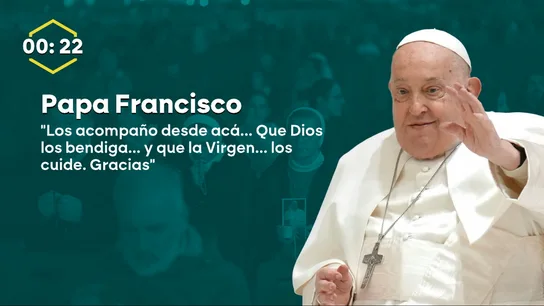 Analizamos el audio del papa con todo detalle: 22 segundos de mensaje con hasta siete pausas para respirar Analizamos el audio del papa con todo detalle: 22 segundos de mensaje con hasta siete pausas para respirar