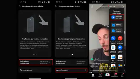 Activando los desplazamientos en el aire Activando los desplazamientos en el aire