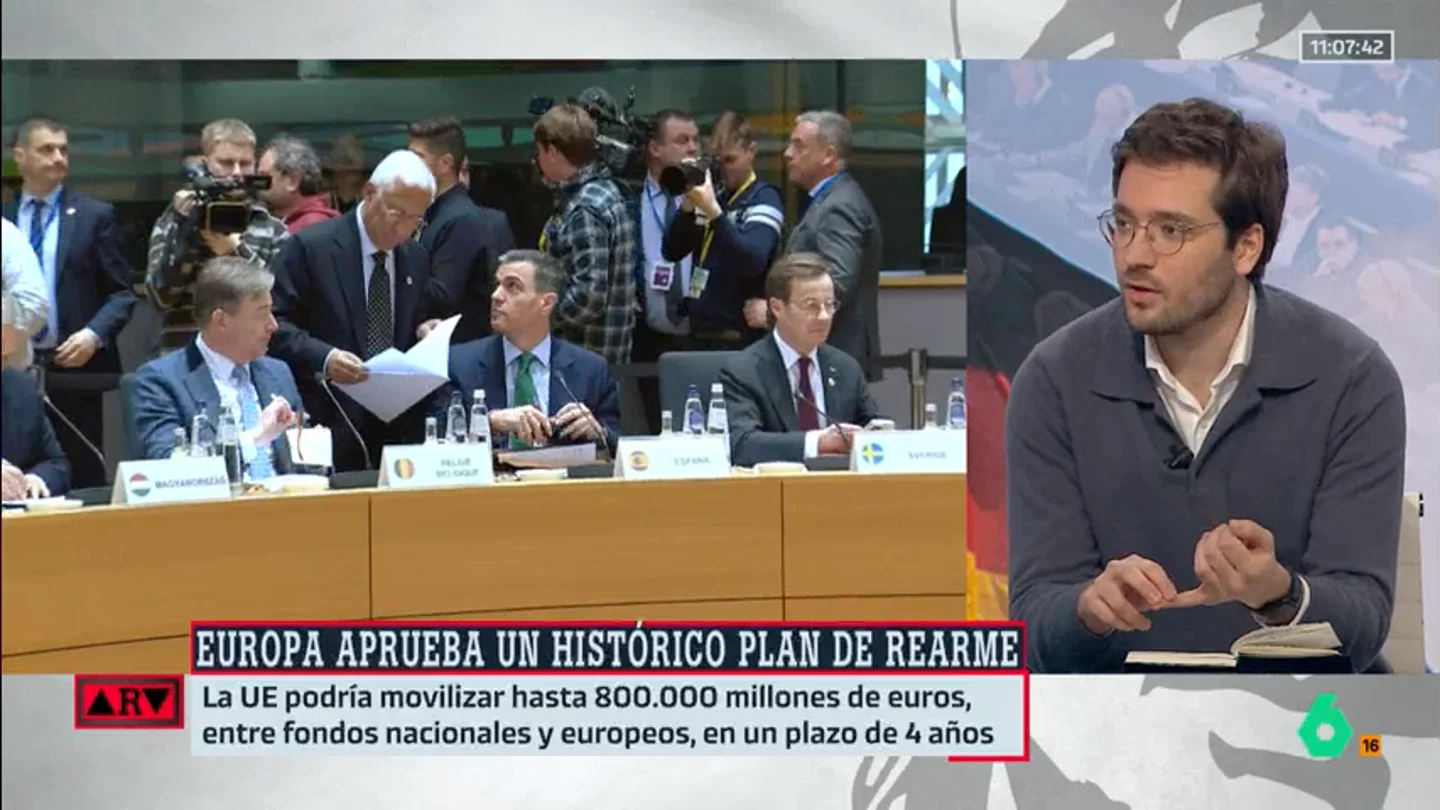 Alán Barroso, tras el plan de rearme de la UE: "Hay que pensar en lo que hacemos con la OTAN o con las bases militares que tiene aquí EEUU" Alán Barroso, tras el plan de rearme de la UE: "Hay que pensar en lo que hacemos con la OTAN o con las bases militares que tiene aquí EEUU"