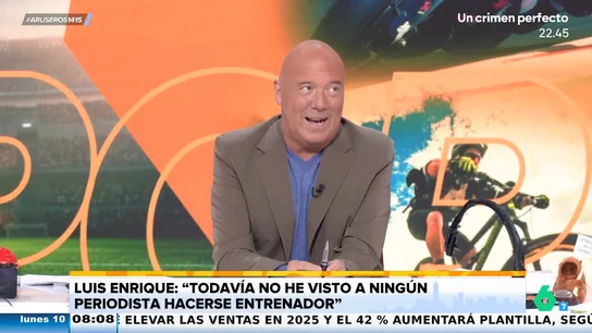 Alfonso Arús, a Luis Enrique tras su recado a los periodistas: "Ganamos menos pasta que ellos, pero duramos más" Alfonso Arús, a Luis Enrique tras su recado a los periodistas: "Ganamos menos pasta que ellos, pero duramos más"