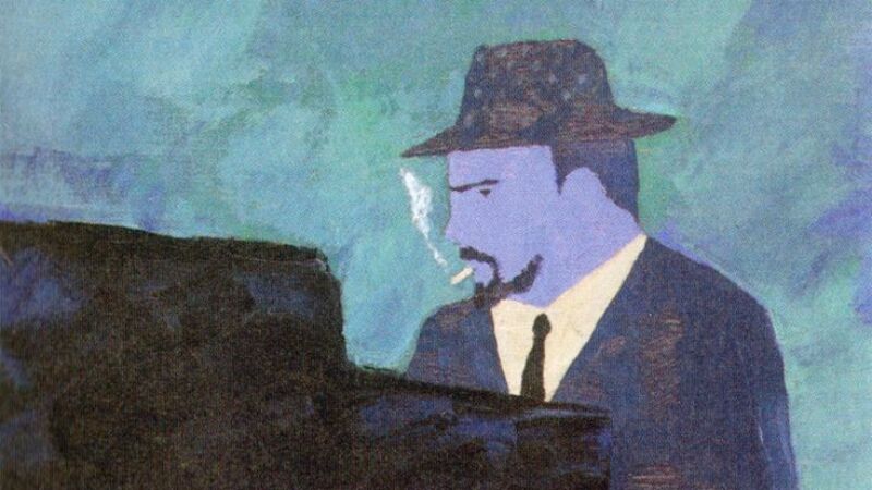 Retrato del pianista Thelonious Monk 