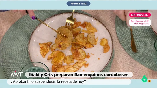 El chef Carlos Maldonado te enseña a cocinar su receta de flamenquín cordobés en Más Vale Tarde Paso a paso Asiste a esta clase de cocina del chef con estrella Michelín junto a Iñaki y Cristina, que aprenderán a cocinar un plato típico cordobés en directo junto a Carlos Maldonado.