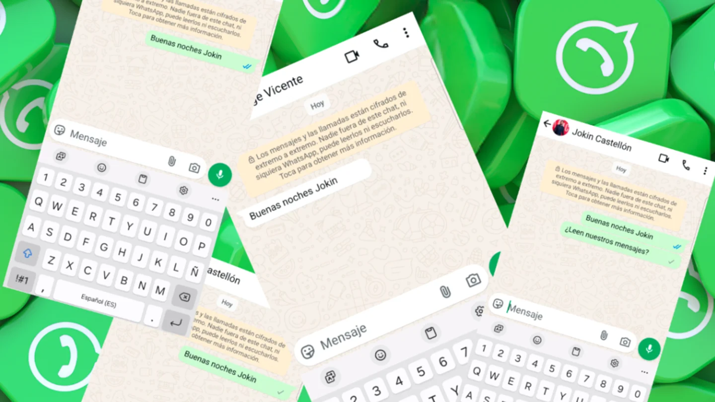 Imagen de archivo de conversaciones en WhatsApp Imagen de archivo de conversaciones en WhatsApp