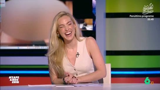Isabel Forner se 'confiesa' en Zapeando: "Tengo stickers guarretes pero graciosos a la vez" La zapeadora cuenta que preferiría tirarse por un puente antes que enseñar sus conversaciones con su mejor amiga. "Conociéndote como te conocemos... me gustaría ver las conversaciones", ha respondido Dani Mateo a su comentario.