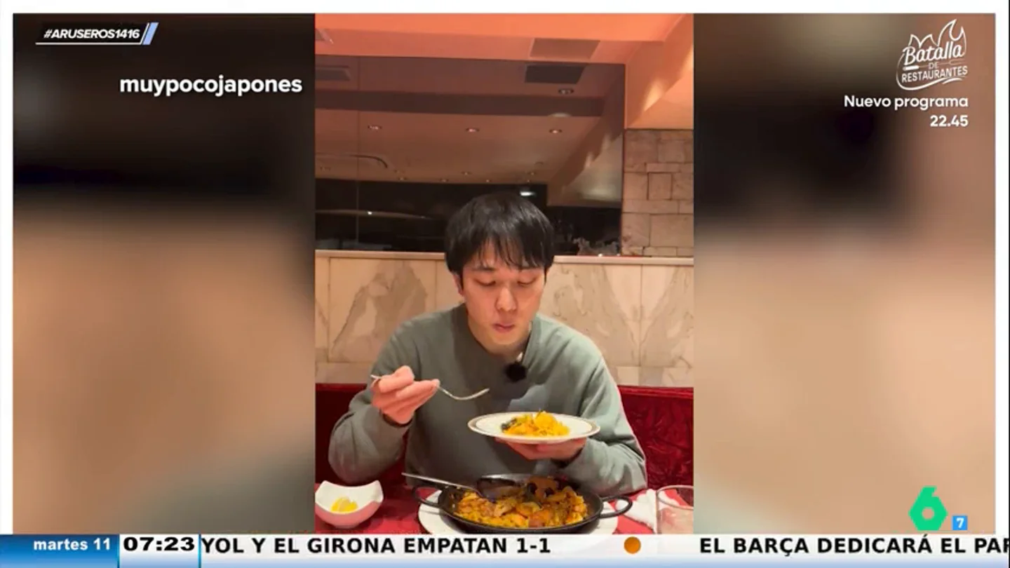 Un tiktoker japonés que vive en España prueba en Tokio una de las mejores paellas del mundo: "Siempre hay un asiático que lo hace mejor" Un tiktoker japonés que vive en España prueba en Tokio una de las mejores paellas del mundo: "Siempre hay un asiático que lo hace mejor"