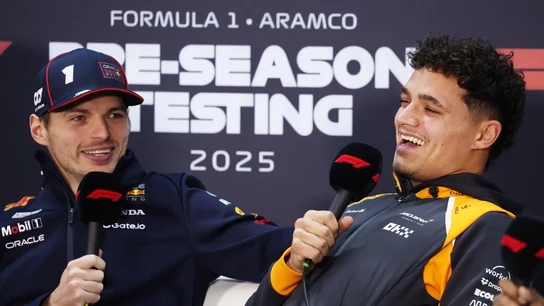 Max Verstappen y Lando Norris Max Verstappen y Lando Norris