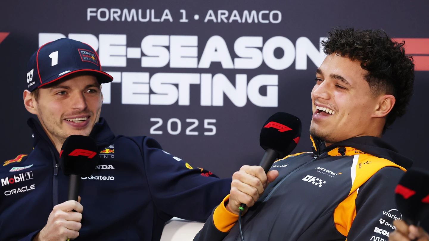 Max Verstappen y Lando Norris Max Verstappen y Lando Norris