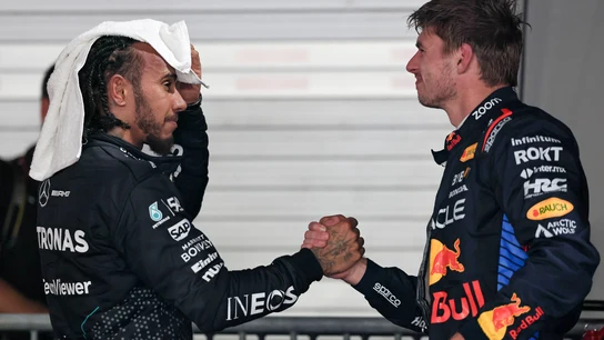 Lewis Hamilton y Max Verstappen Lewis Hamilton y Max Verstappen