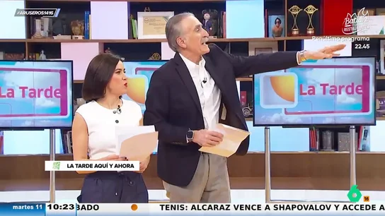 El divertido momento de Juan y Medio con un señor del público: "¡No has dado ni una!" El divertido momento de Juan y Medio con un señor del público: "¡No has dado ni una!"