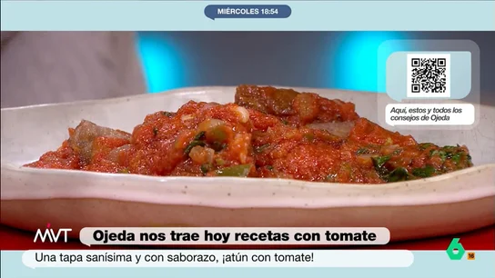 La receta de atún con tomate saludable del nutricionista Pablo Ojeda, paso a paso Recetario El experto en nutrición de Más Vale Tarde nos enseña a cocinar un plato de atún con tomate para sumar a la lista de recetas saludables de nuestro menú saludable.
