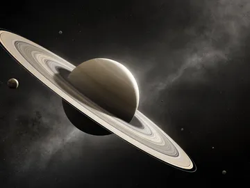 Saturno con lunas Saturno con lunas