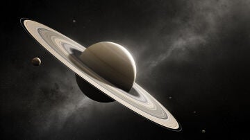 Saturno con lunas