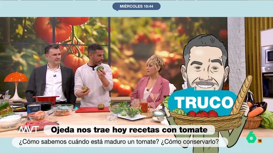 Pablo Ojeda explica si se puede consumir el tomate cuando le ha salido moho El nutricionista da varios consejos en Más Vale Tarde para saber cuándo un tomate está maduro o cómo se debe almacenar para que se mantenga en buen estado más tiempo.