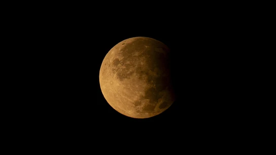 Un eclipse lunar parcial visto desde Ankara (Turquía), en septiembre de 2024 Un eclipse lunar parcial visto desde Ankara (Turquía), en septiembre de 2024
