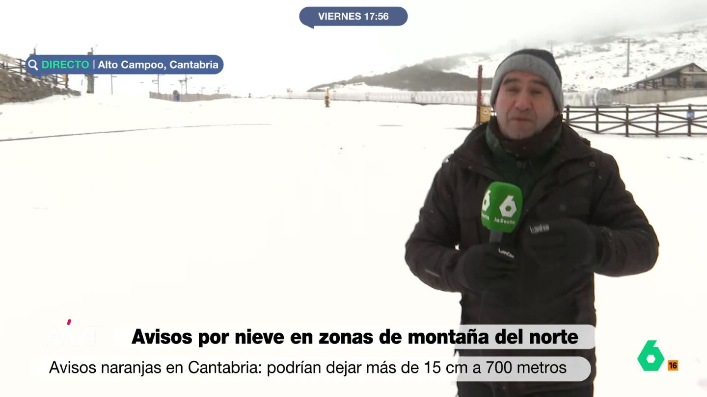 Avisos por nieve en puntos de alta montaña