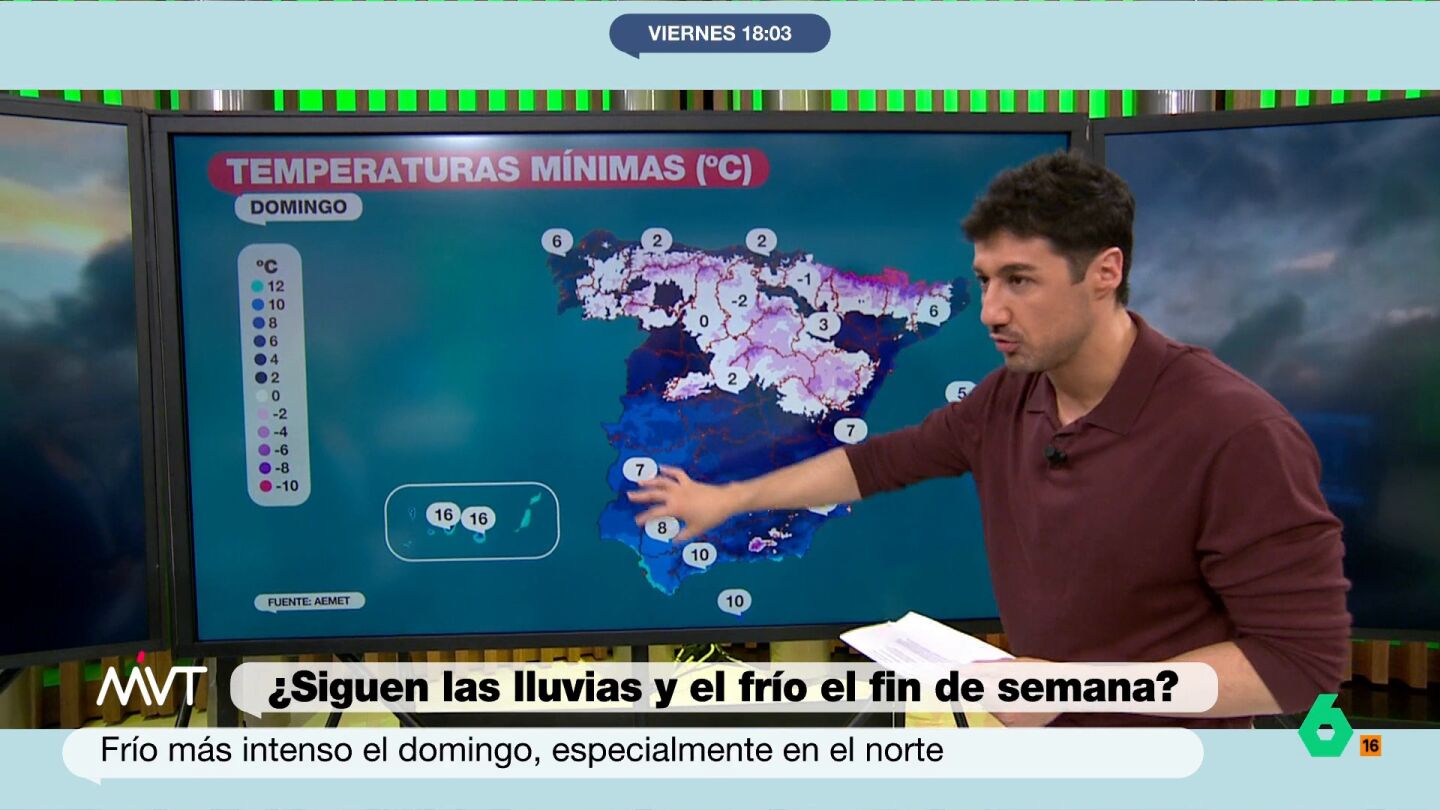 Bajada generalizada de las temperaturas