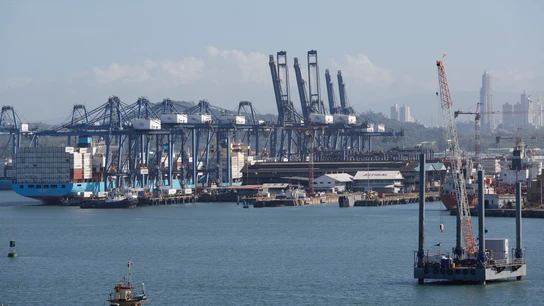 Fotografía del Puerto de Balboa en el Canal de Panamá (Panamá) Fotografía del Puerto de Balboa en el Canal de Panamá (Panamá)