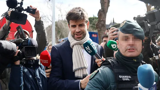 El exfutbolista Gerard Piqué a su llegada a los Juzgados de Majadahonda este viernes donde ha declarado como investigado. El exfutbolista Gerard Piqué a su llegada a los Juzgados de Majadahonda este viernes donde ha declarado como investigado.