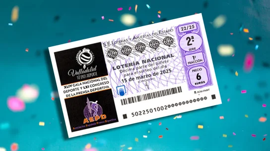 Lotería Nacional | Comprobar el resultado de hoy, sábado 15 de marzo de 2025 Décimo de la Lotería Nacional del sábado 15 de marzo de 2025 en homenaje al Deporte en Valladolid.