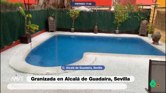 La borrasca Konrad deja granizo y tormentas este viernes en Alcalá de Guadaíra La borrasca Konrad deja granizo y tormentas este viernes en Alcalá de Guadaíra