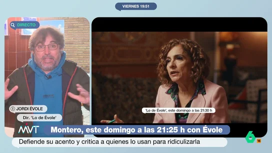 Évole avanza cómo afronta Montero sus preguntas sobre la corrupción que acecha al PSOE Évole avanza cómo afronta Montero sus preguntas sobre la corrupción que acecha al PSOE
