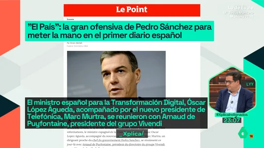 Óscar López niega haber participado en una reunión para pedir un cambio accionarial en el grupo Prisa Óscar López niega haber participado en una reunión para pedir un cambio accionarial en el grupo Prisa