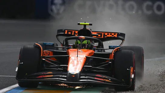 Lando Norris durante la clasificación del GP de Australia 2025 Lando Norris durante la clasificación del GP de Australia 2025