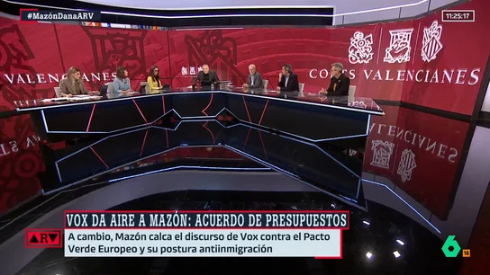 Ferreras, tras asumir Mazón el discurso de Vox sobre el "dogmatismo climático": "Este sinvergüenza político dice que la DANA fue culpa de 'radicales ecologistas'" Ferreras, tras asumir Mazón el discurso de Vox sobre el "dogmatismo climático": "Este sinvergüenza político dice que la DANA fue culpa de 'radicales ecologistas'"
