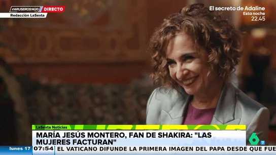 Alfonso Arús, tras desvelar María Jesús Montero en 'Lo de Évole' que es fan de Shakira: "Ella preferiría 'las mujeres, tributan'" Alfonso Arús, tras desvelar María Jesús Montero en 'Lo de Évole' que es fan de Shakira: "Ella preferiría 'las mujeres, tributan'"
