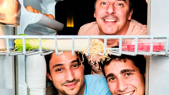 Jordi Roca con sus sobrinos Marc y Martí Jordi Roca con sus sobrinos Marc y Martí